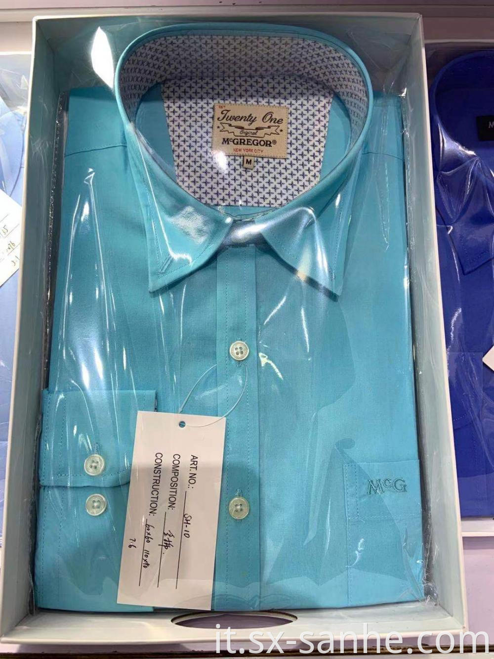 Pure Cotton Casual Shirts Men Square